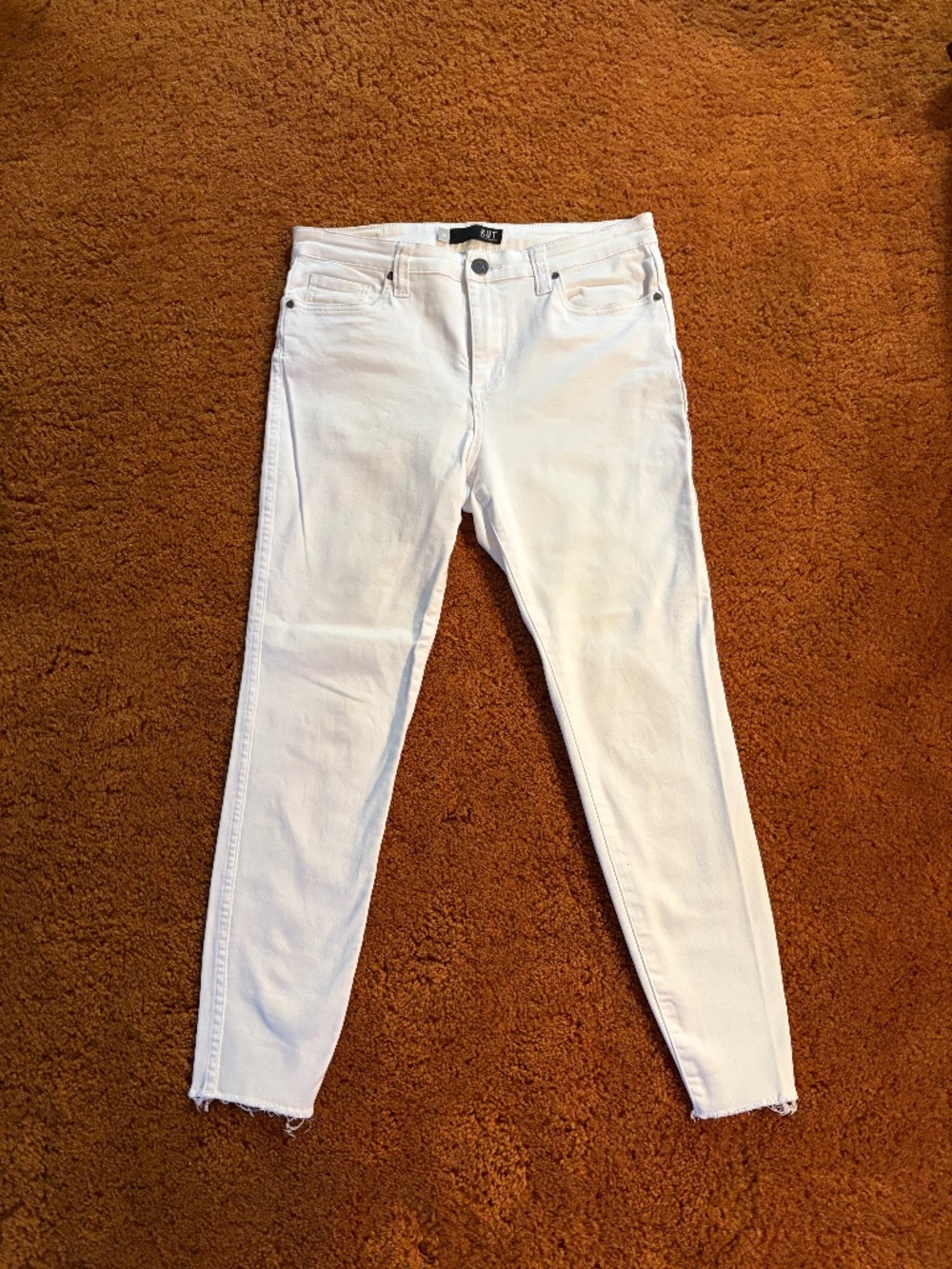 KUT from the Kloth white jeans